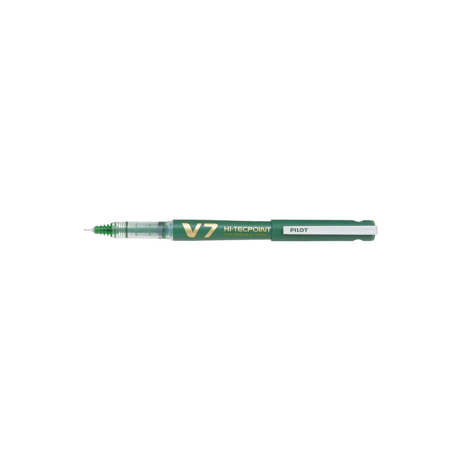 Pachet 10 buc roller reincarcabil v7 hi-tecpoint pilot 0.7 mm varf mediu Roller reincarcabil Pilot V7 Hi-Tecpoint 0.7 mm verde