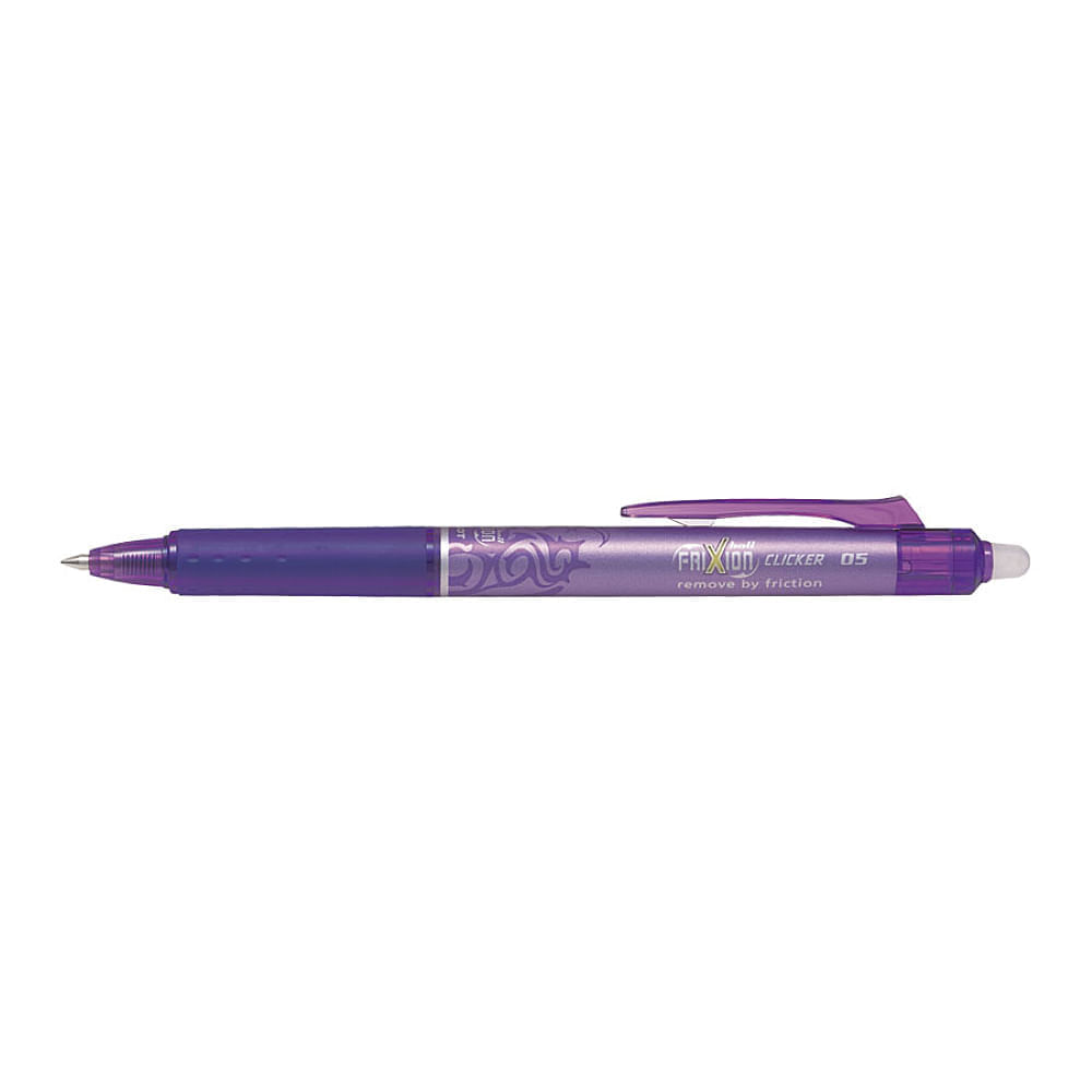 Set 12 rollere cu cerneala Pilot Frixion Clicker diverse culori 0.5 mm  violet