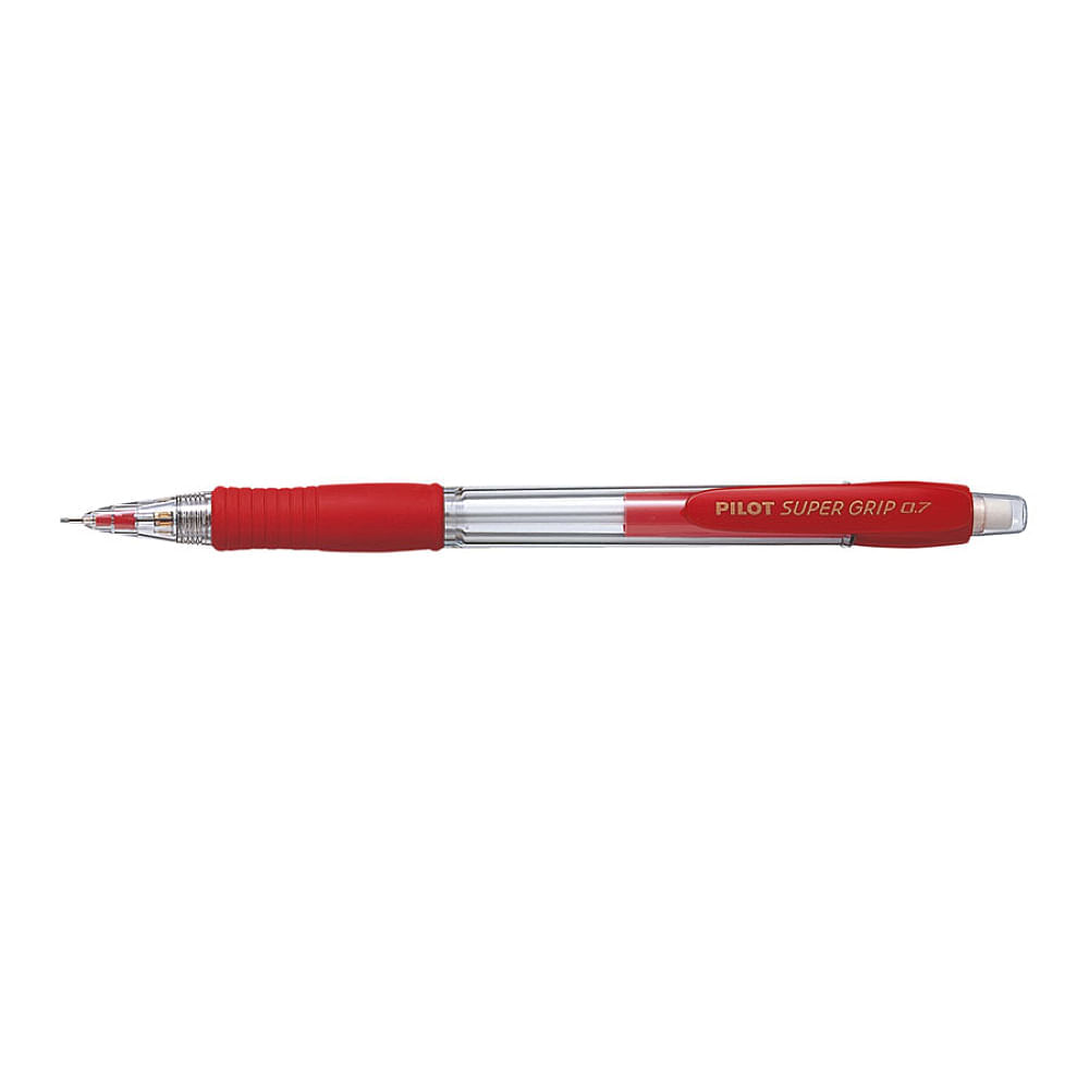 Pachet 12 buc creion mecanic 0.7 mm varf mediu pilot super grip rosu