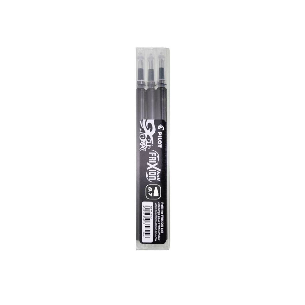 Set 36 rezerve roller Pilot Frixion Ball diverse culori 0.7 mm  negru