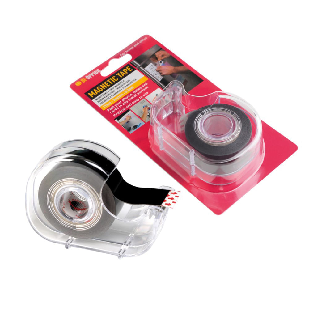 Pachet 25 buc banda magnetica adeziva bi-silque cu dispenser 19 mm x 3 m Banda magnetica adeziva Bi-Silque cu dispenser 19 mm x 3 m