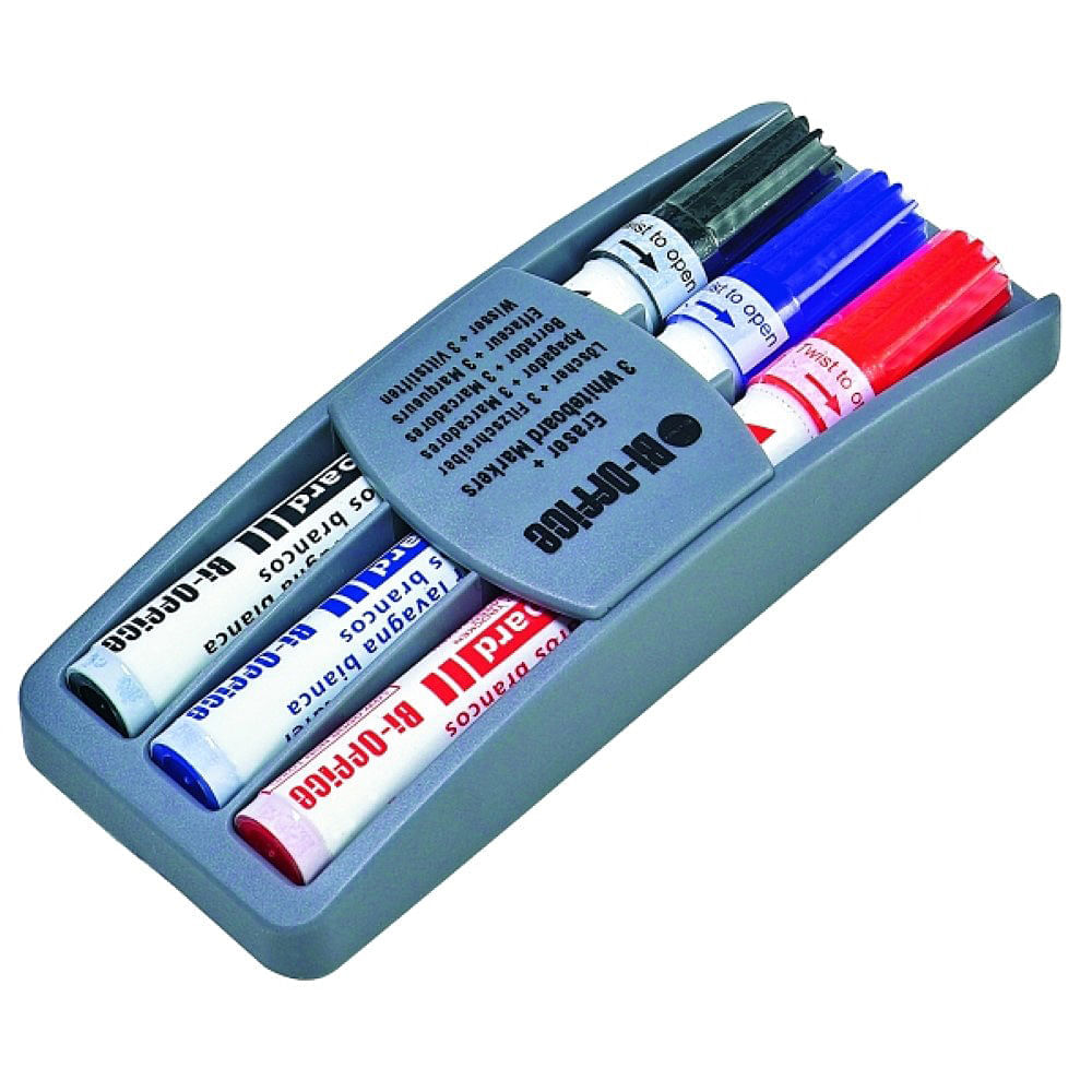 Pachet 20 buc kit burete cu 3 markere bi-silque pe suport Kit burete cu 3 markere Bi-Silque pe suport