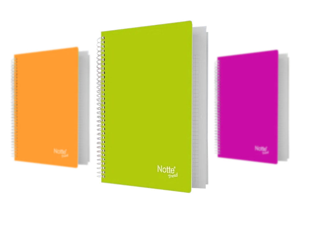 Pachet 30 caiete Notte Arc A4, coperta PP, spira, 100 file, dictando