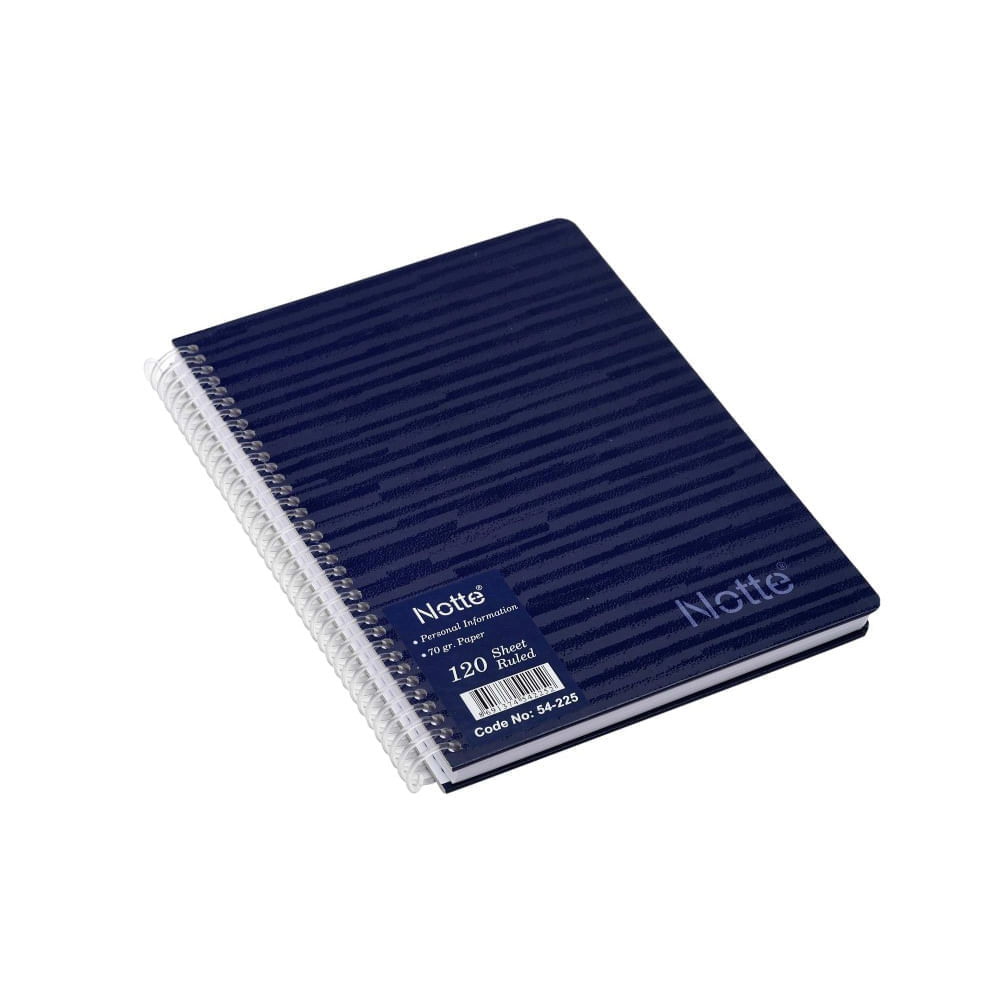 Pachet 12 registre Notte A5, 120 file dictando, spira