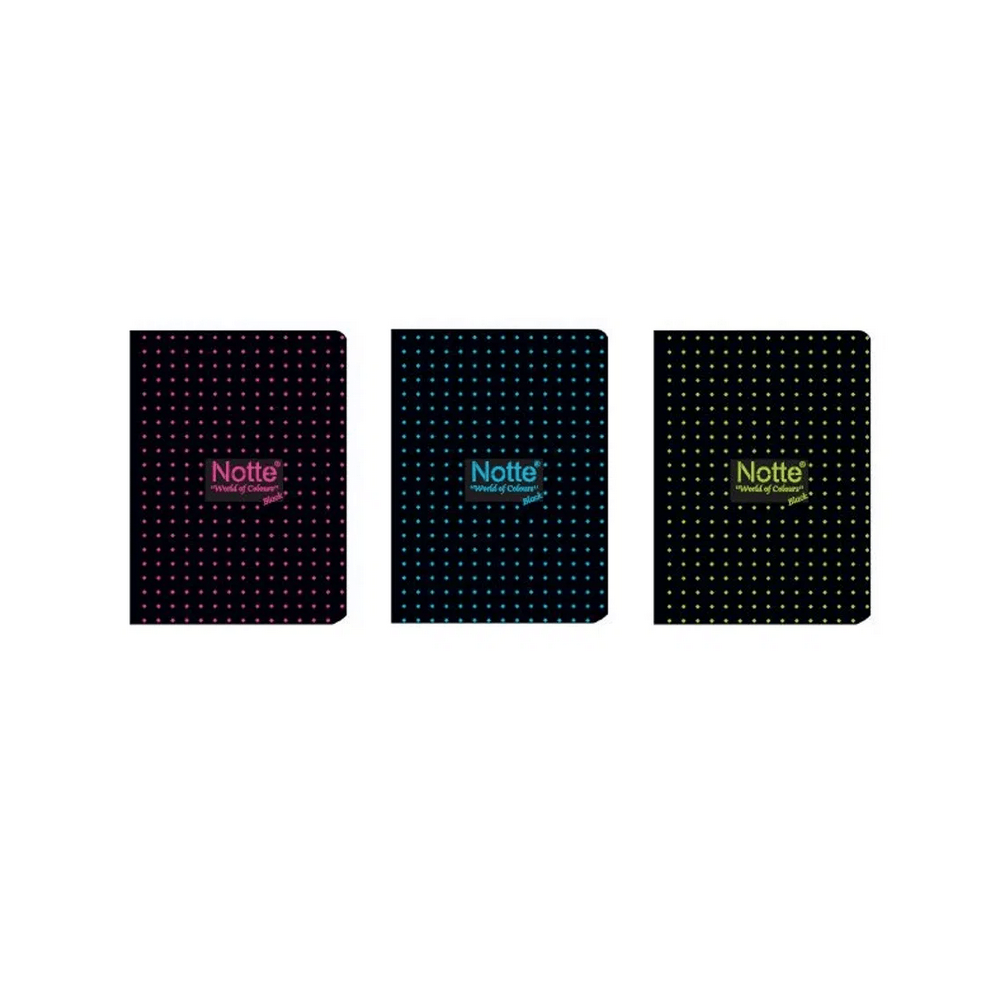 Pachet 48 buc caiet notte a4 60 file dictando capsat coperta pp negru Caiet A4 60 file dictando capsat coperta PP Negru