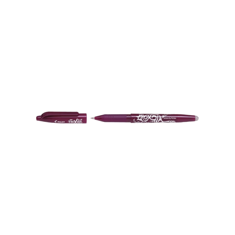 Set 12 rollere cu cerneala Pilot Frixion Ball diverse culori 0.7 mm cu capac Bordeaux