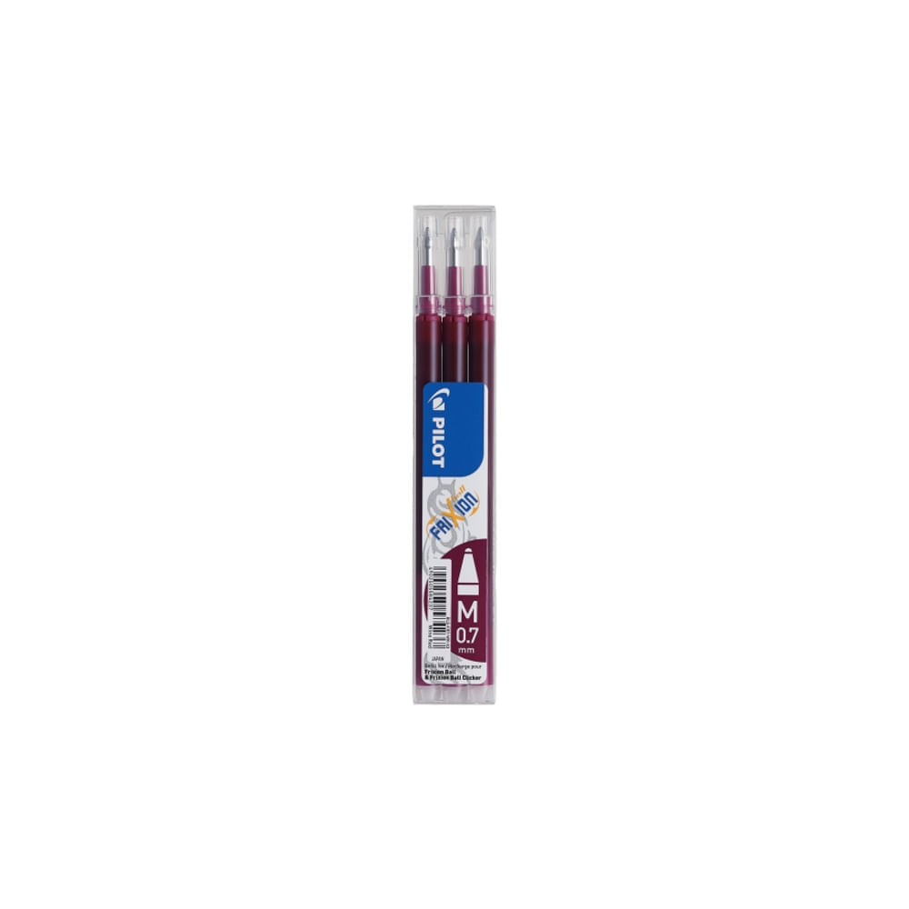 Set 36 rezerve roller Pilot Frixion Ball diverse culori 0.7 mm bordeaux