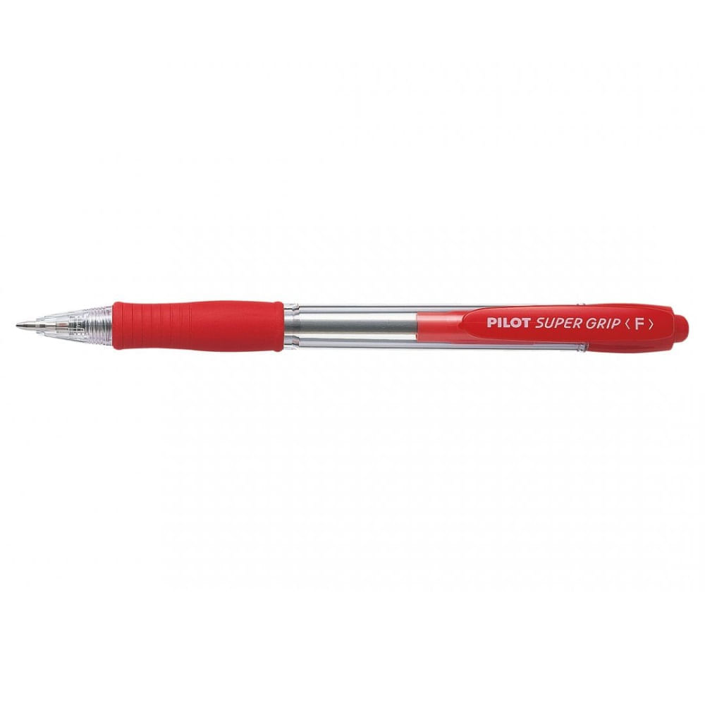 Pachet 12 buc pix cu bila super grip pilot 0.7 mm varf mediu Pix cu bila Pilot Super Grip 0.7 mm rosu