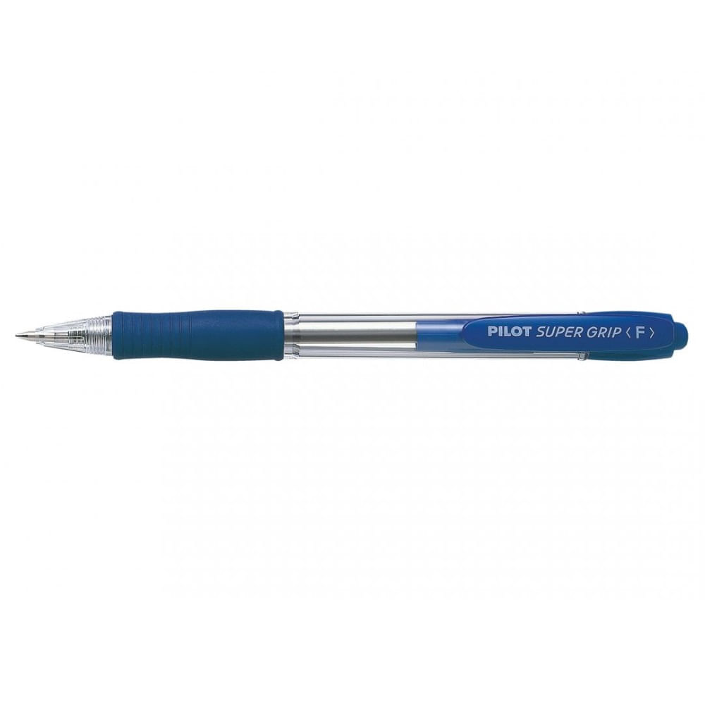 Pachet 12 buc pix cu bila super grip pilot 0.7 mm varf mediu Pix cu bila Pilot Super Grip 0.7 mm albastru