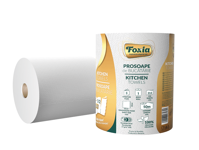 Rola prosop 3 straturi 50m Foxia