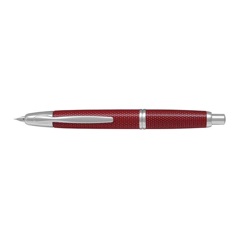 Stilou Capless Rhodium Graphite Pilot rosu varf fin Stilou Capless Rhodium Graphite Pilot rosu varf fin