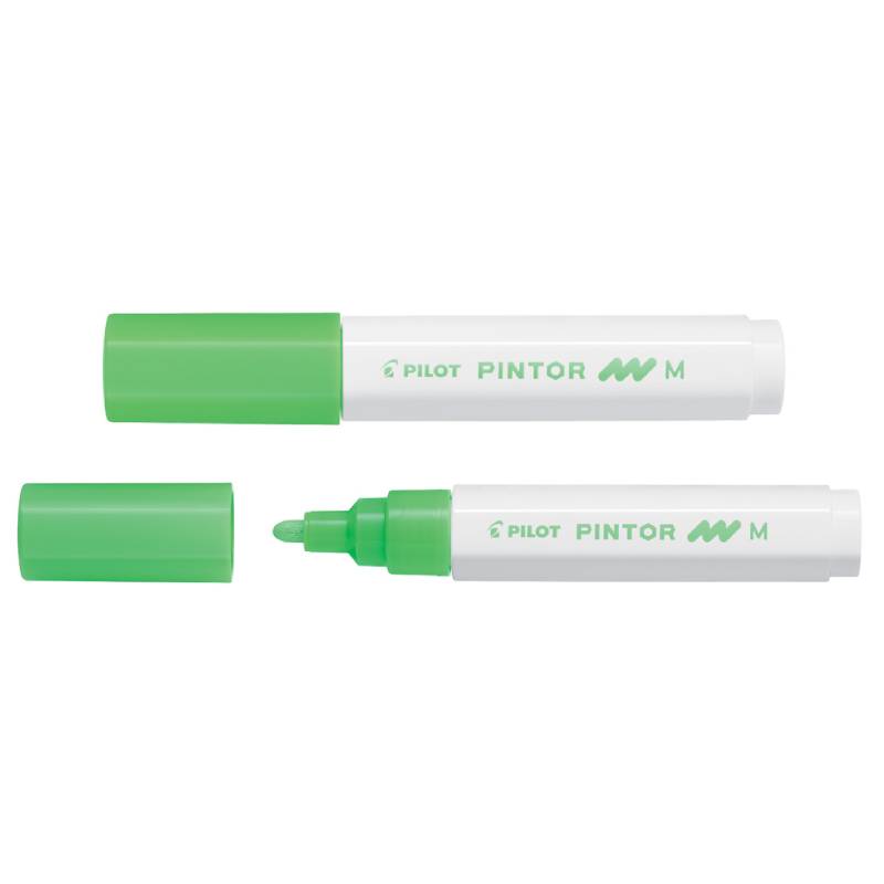 Vezi detalii pentru Marker cu vopsea Pilot Pintor Neon diverse culori 1.4 mm varf rotund verde