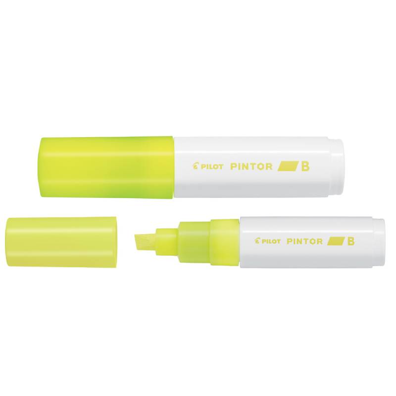 Vezi detalii pentru Marker cu vopsea Pilot Pintor Neon diverse culori 8 mm varf tesit galben
