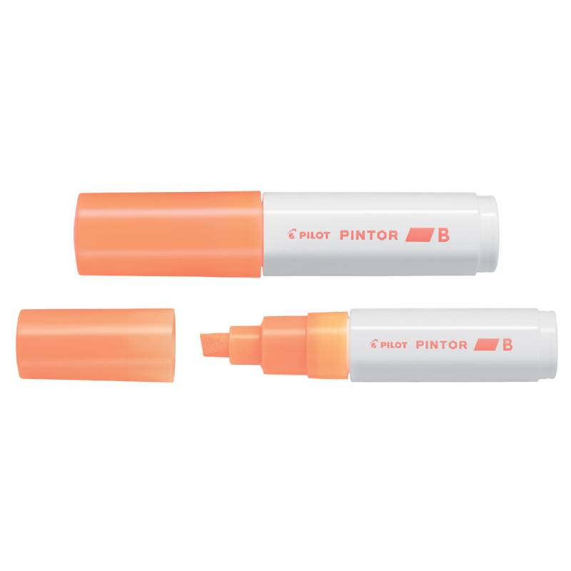 Marker cu vopsea Pilot Pintor Neon diverse culori 8 mm varf tesit portocaliu