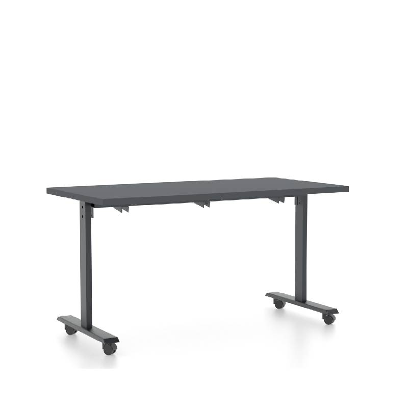 Birou cu blat pliabil antracit Dacris Fold 160x70x75 Birou cu blat pliabil antracit Dacris Fold 160x70x75