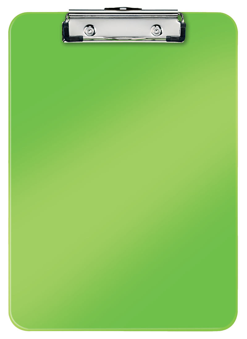 Clipboard simplu A4 polistiren Leitz WOW lime metalizat