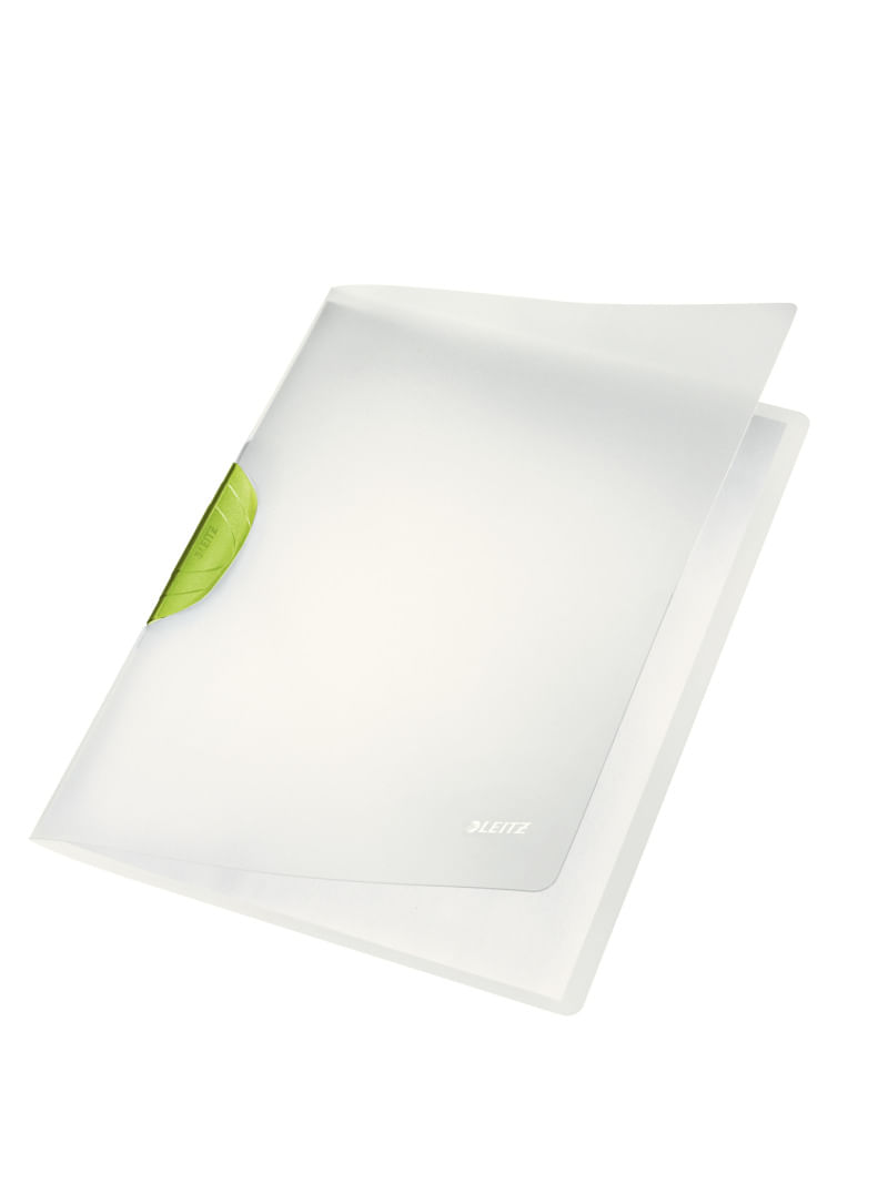 Dosar cu clip Leitz ColorClip Magic PP verde