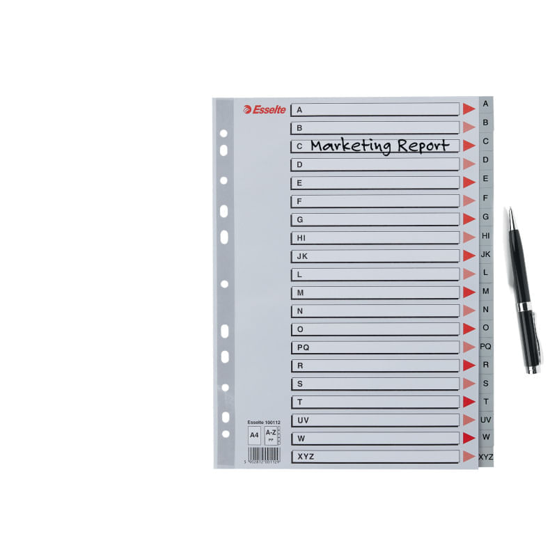 s.c. a z s.r.l. anvelope Index plastic Esselte A4 index A-Z