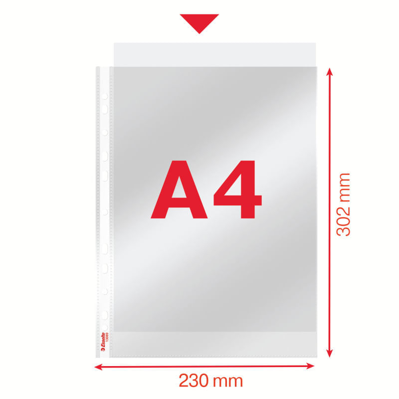 Folie protectie Esselte A4 40 microni cristal 100buc/set