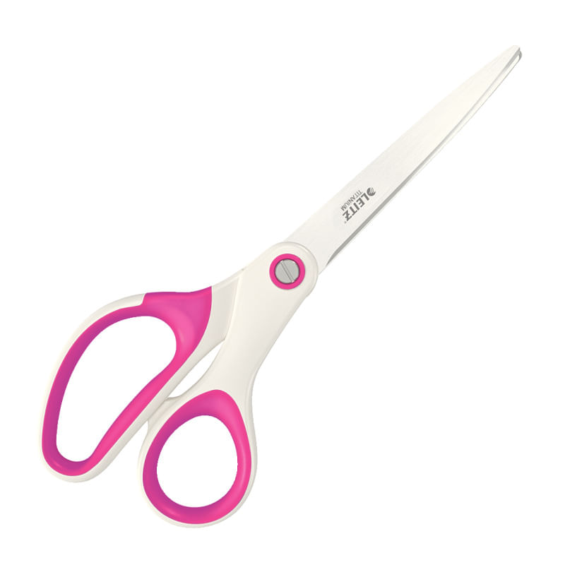 Foarfeca pentru birou otel 20.5 cm Leitz WOW Titanium roz metalizat