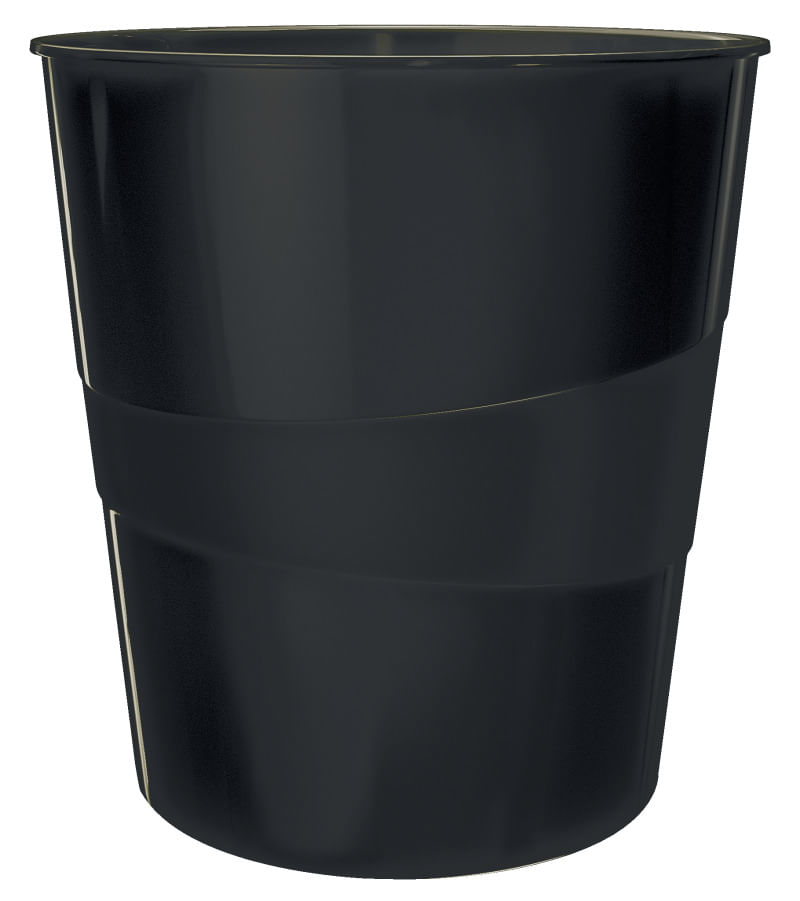 Cos hartie plastic 15 L Leitz WOW negru