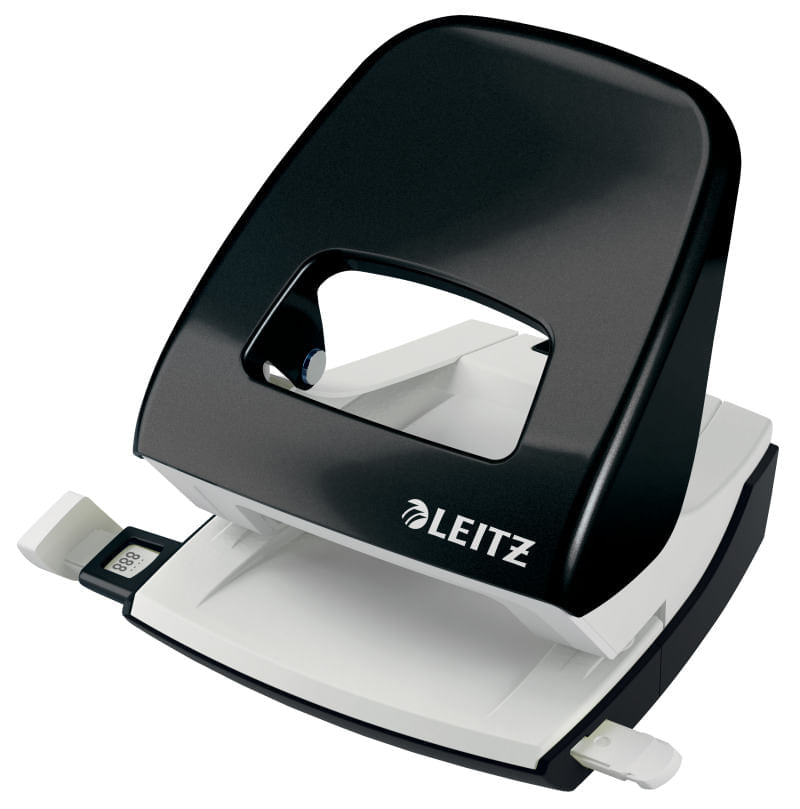 Perforator metalic 2 perforatii 30 coli Leitz diverse culori Perforator metalic 2 perforatii 30 coli Leitz diverse culori negru metalizat