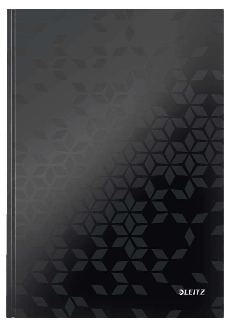 Caiet de birou Leitz WOW A4 coperta dura 80 file matematica Caiet de birou Leitz WOW A4 coperta dura 80 file matematica negru