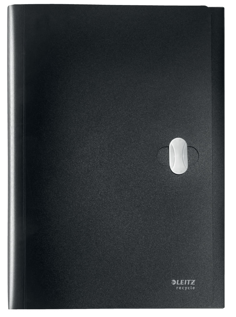 Mapa de prezentare A4 plastic partial reciclat si reciclabil negru Leitz Recycle Mapa de prezentare A4 plastic negru Leitz Recycle