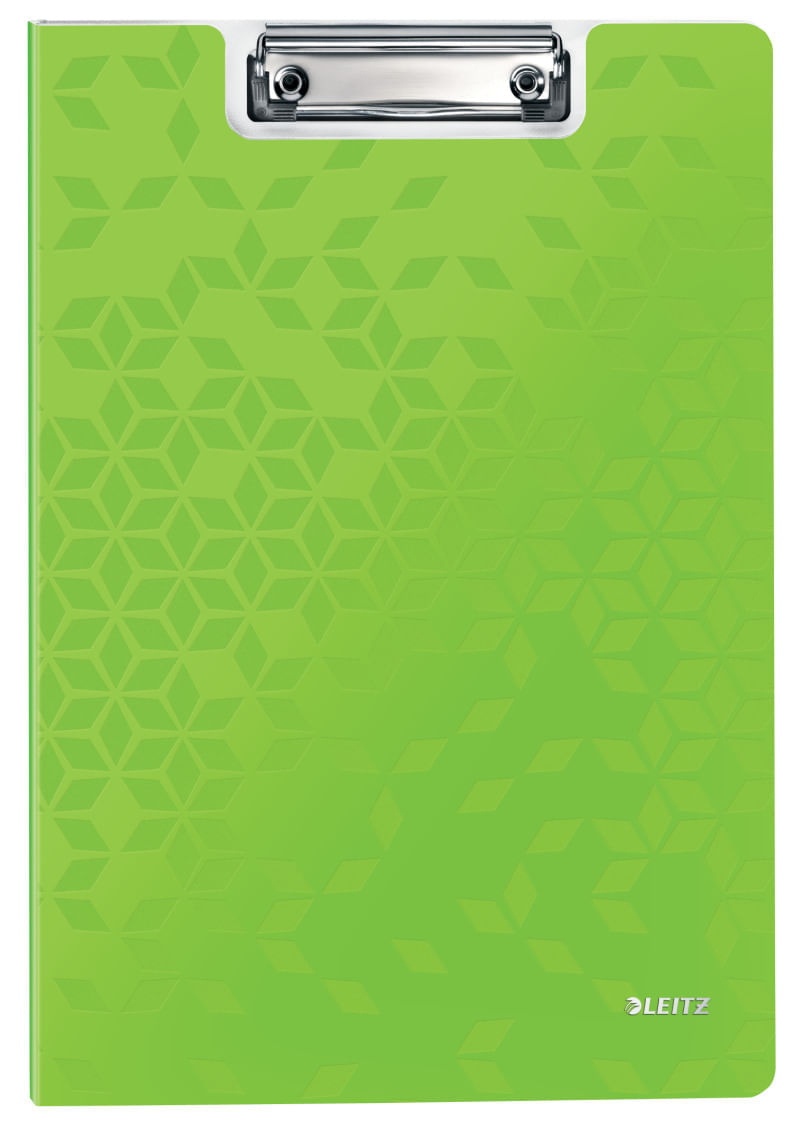 Clipboard dublu A4 PP Leitz WOW lime metalizat