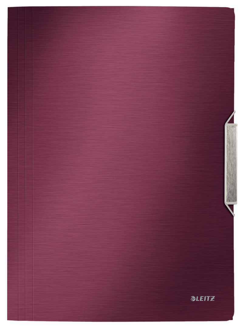 Mapa plastic A4 cu elastic grena Leitz Style Mapa plastic A4 cu elastic grena Leitz Style