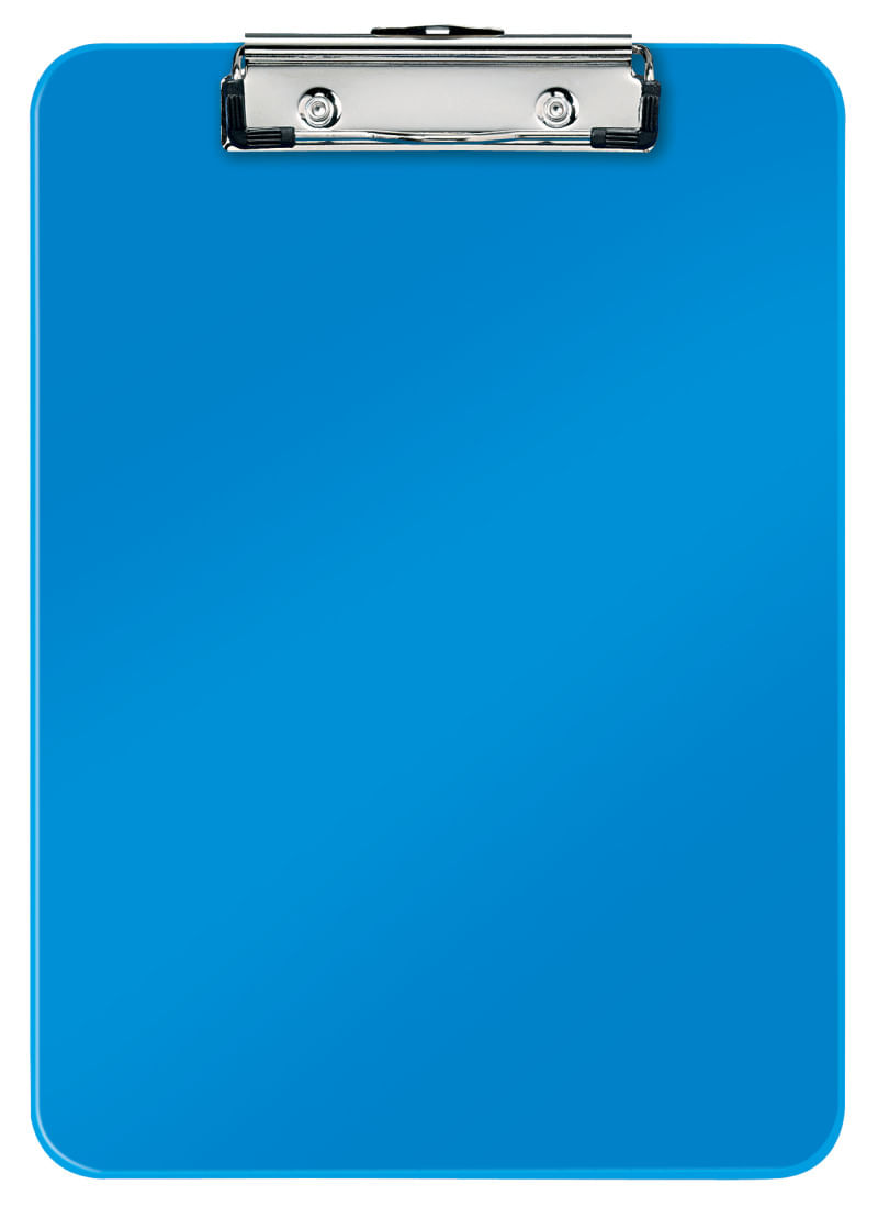 Clipboard simplu A4 polistiren Leitz WOW albastru metalizat