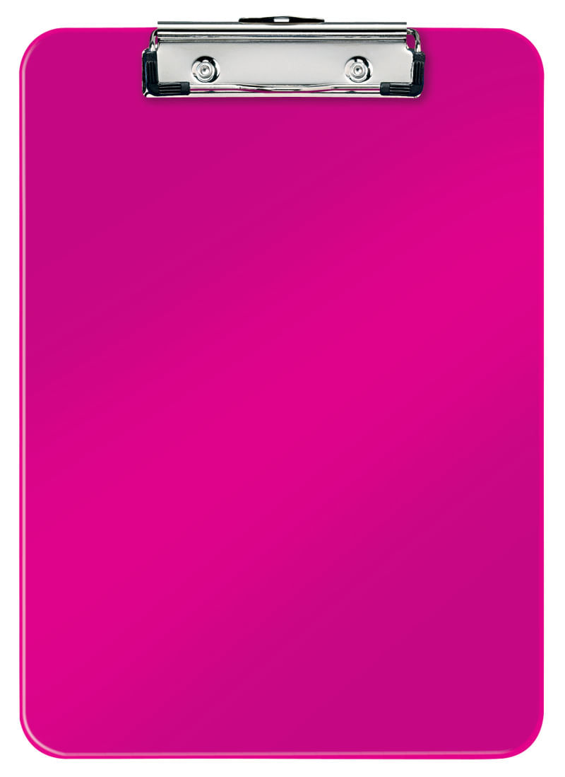 Clipboard simplu A4 polistiren Leitz WOW roz metalizat