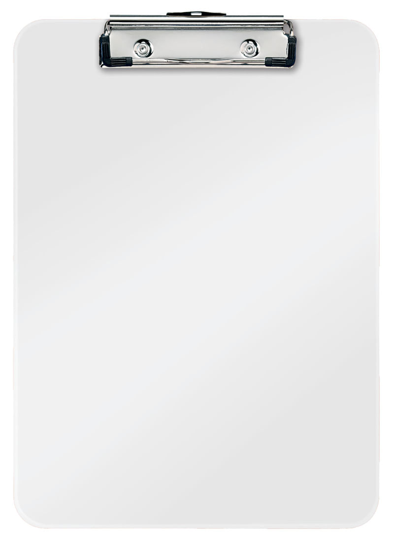 Clipboard simplu A4 polistiren Leitz WOW alb metalizat