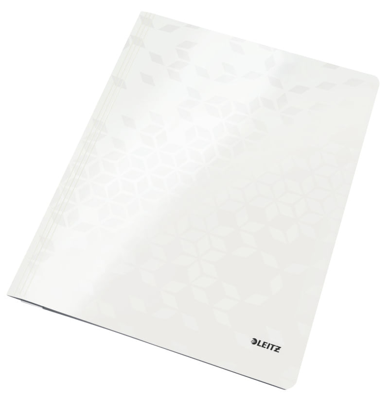 Dosar cu sina Leitz WOW carton culori metalizate Dosar cu sina Leitz WOW carton laminat A4 250 coli alb