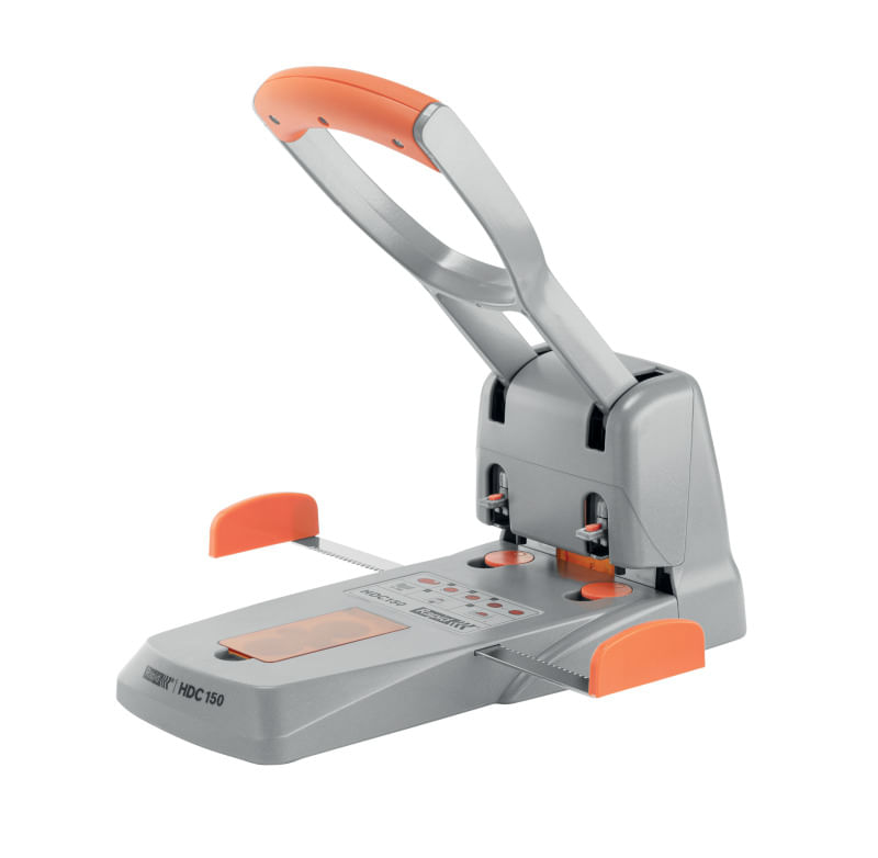 Perforator hartie 2 perforatii 150 coli metal Multicolor Rapid