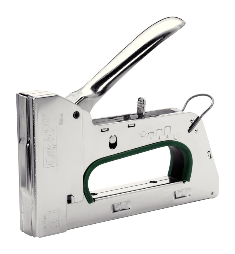 Pistol de capsat Rapid R34 blister se foloseste cu capse 140/6-14 argintiu
