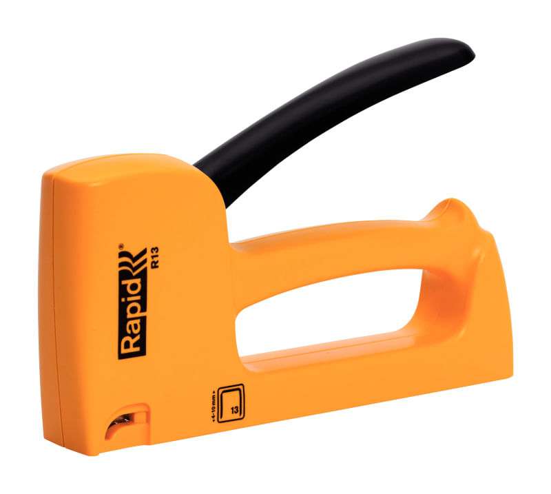 Pistol de capsat Rapid R13E cu capse 13/4-10 portocaliu Pistol de capsat Rapid R13E blister se foloseste cu capse 13/4-10 portocaliu