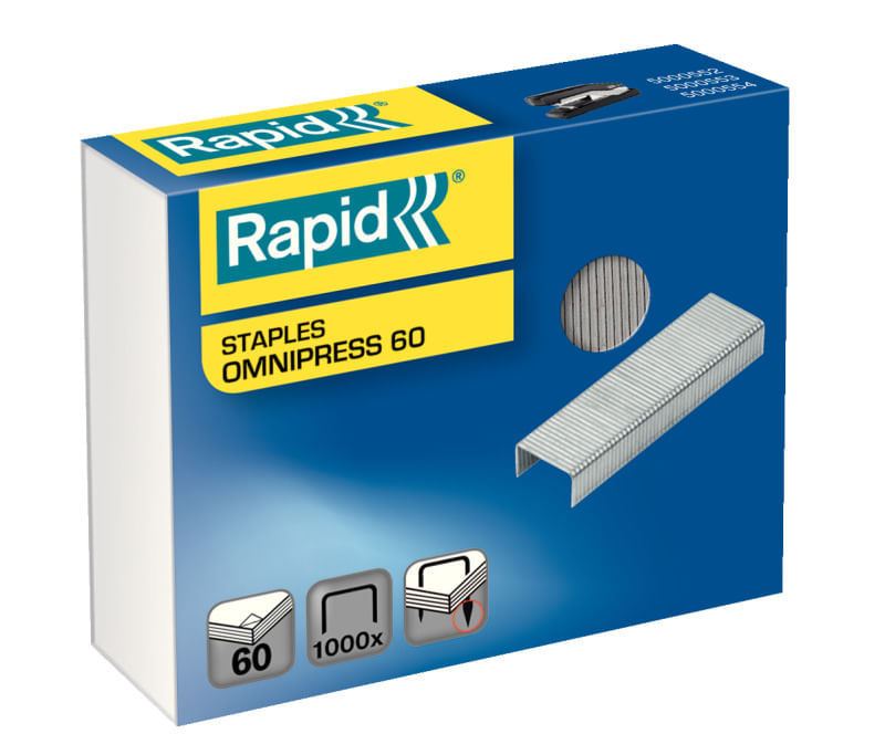 Capse Rapid Omnipress 8.5 mm 2-60 coli 1000 buc/cutie