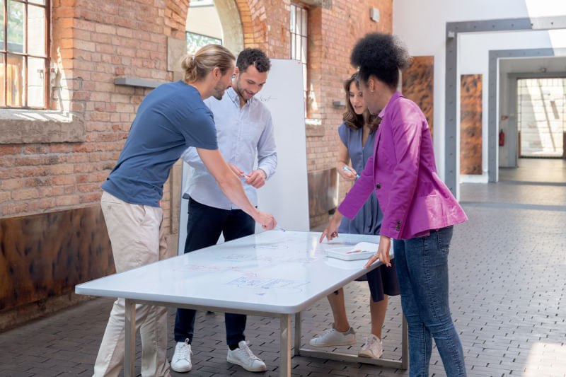 Sistem mobil move&meet 180x90cm 2 table Nobo