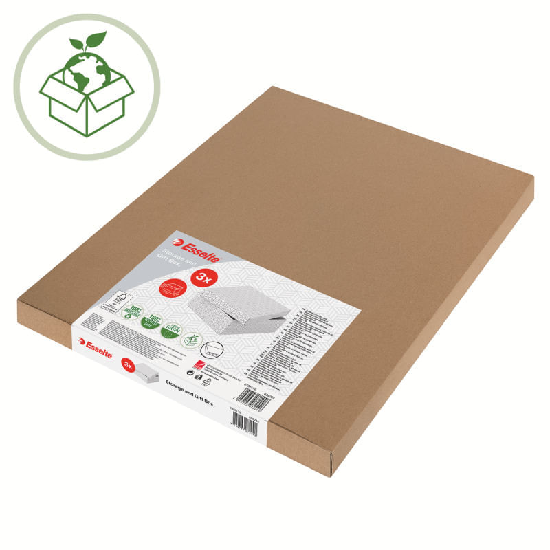 philips hc7650/15 Set 3 buc Cutii arhivare carton 510 x 350 x 300 mm alb Esselte Home Recycled