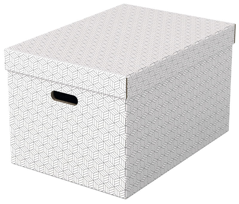 Set 3 buc Cutii arhivare carton 510 x 350 x 300 mm alb Esselte Home Recycled Set 3 buc Cutii arhivare carton 510 x 350 x 300 mm alb Esselte Home Recycled