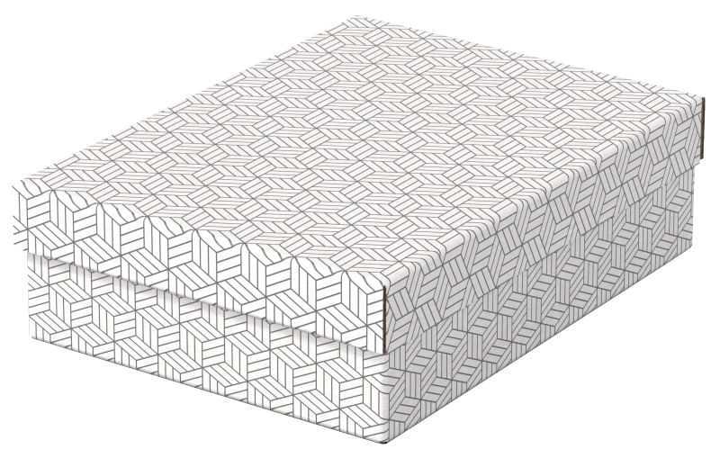 Set 3 buc Cutii arhivare carton 360 x 260 x 100 mm alb Esselte Home Recycled