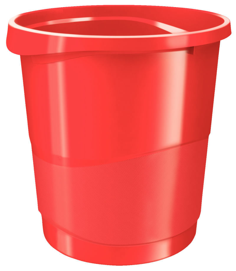 Cos hartie plastic rosu 14 L Esselte Europost Vivida