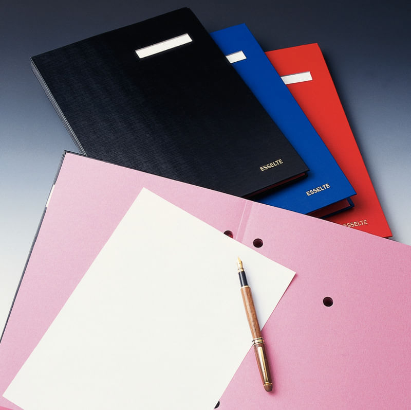 folio transparente a4 Mapa documente A4 cu 20 separatoare negru Esselte