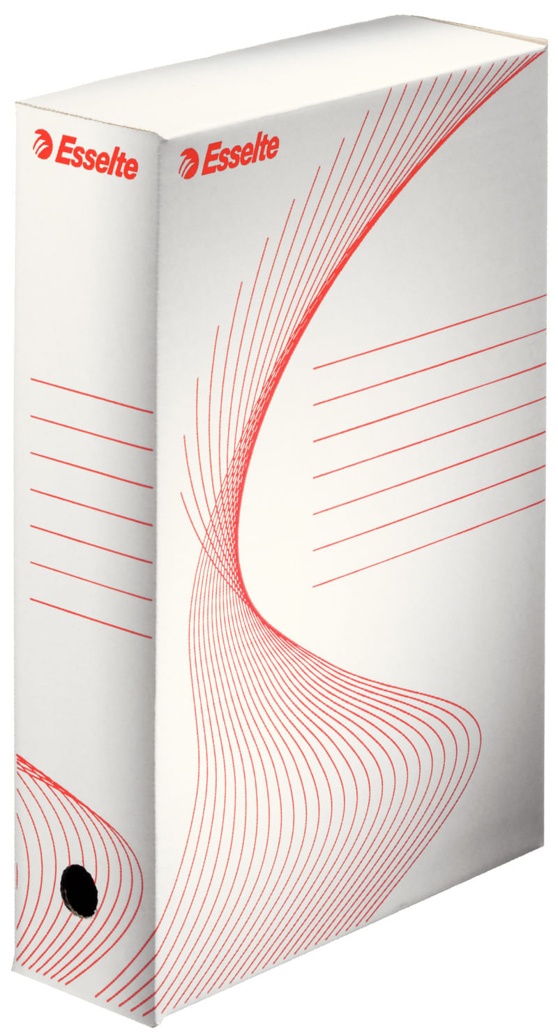 Cutie arhivare carton cotor 80mm alb Esselte Cutie arhivare carton cotor 80mm alb Esselte