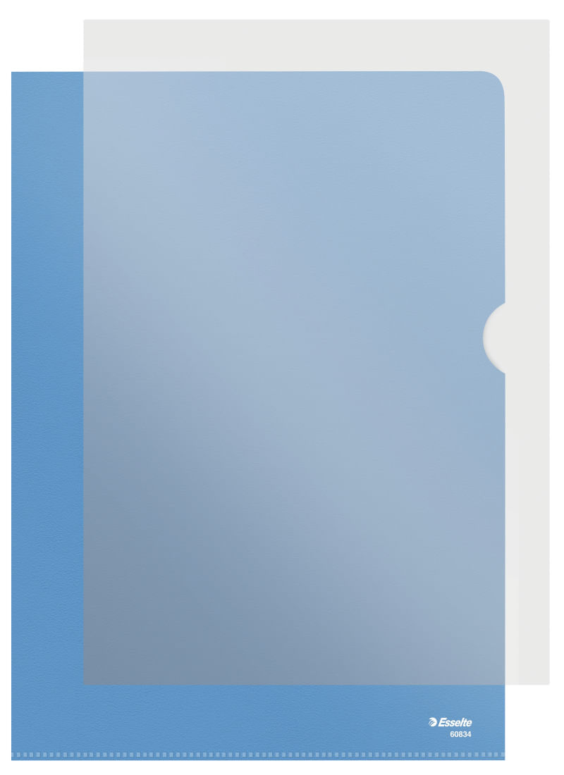 Mapa de protectie Esselte A4 standard 115 mic albastru 25 bucati/set