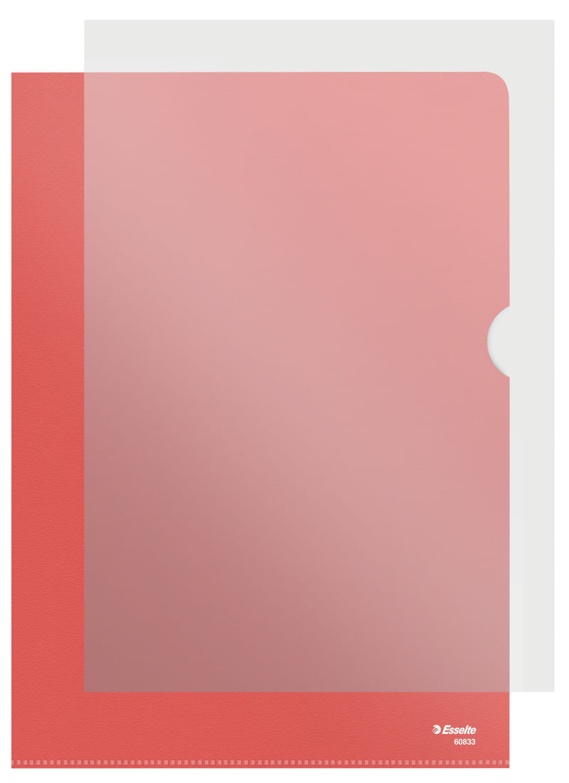 Mapa de protectie Esselte A4 standard 105 mic rosu 25 bucati/set Mapa de protectie Esselte A4 standard 105 mic rosu 25 bucati/set