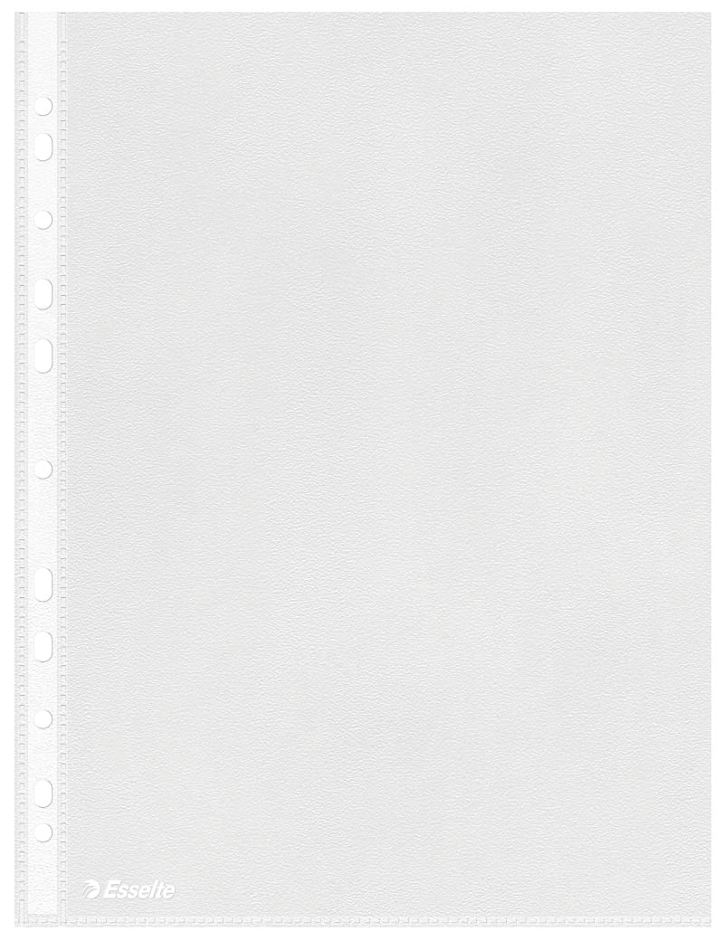 Folie de protectie Esselte Standard A4 43 microni deschidere superioara 100 bucati/set Folie de protectie Esselte Standard A4 43 microni deschidere superioara 100 bucati/set