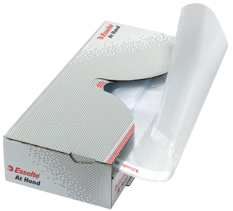 Dispenser cu folii de protectie Esselte A4 43 microni 50 bucati/set Dispenser cu folii de protectie Esselte A4 43 microni 50 bucati/set