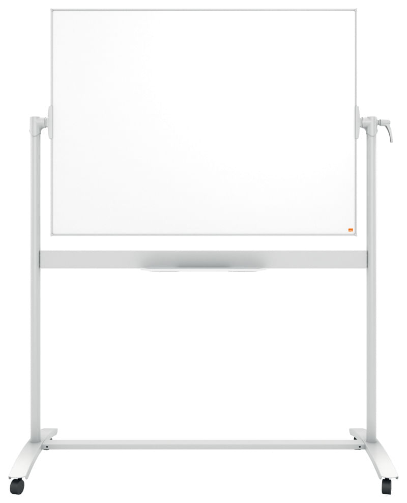 Tabla mobila NOBO Classic, otel emailat, 120x90 cm, magnetica, include marker si tavita, alb